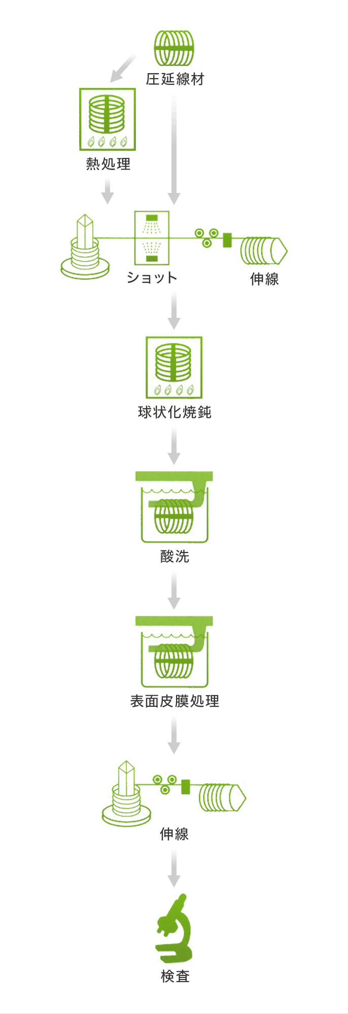 冷間圧造用ワイヤー Coil to Coil